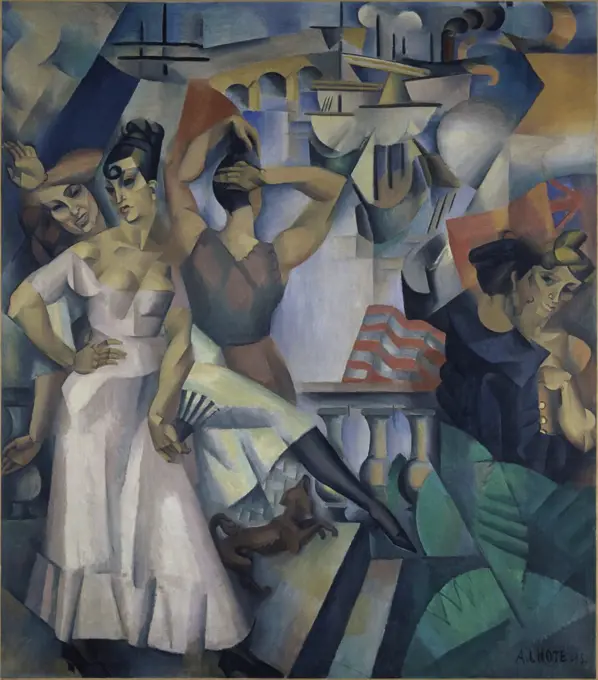 The Port of Call by Andre Lhote, 1913, 1885-1962, France, Paris, Musee National d'Art de Moderne