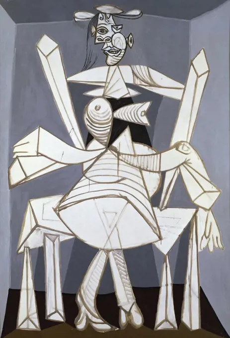 Woman Seated in an Arm Chair by Pablo Picasso, 1938, 1881-1973