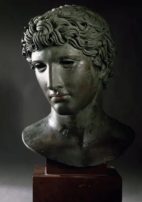 Head of an Athlete, sculpture