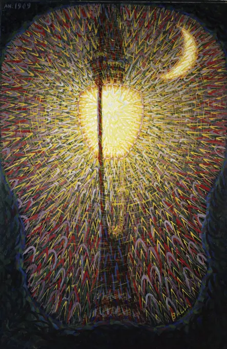 Electric Lamp by Giacomo Balla, 1909, 1874-1958, USA, New York, Museum of Modern Art