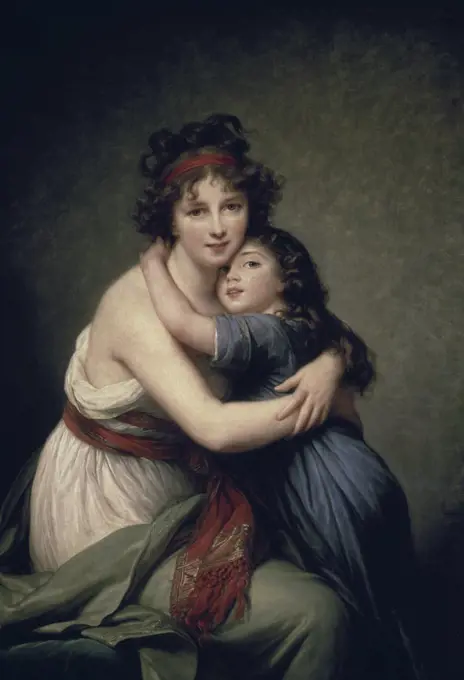 Madame Vigee-LeBrun and Her Daughter  Elisabeth Louise Vigee-LeBrun (1755-1842/French)  Musee du Louvre, Paris  