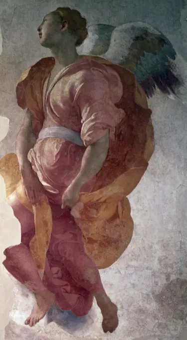 Angel of the Annunciation by Jacopo Pontormo,  1527,  (1494-1557 )