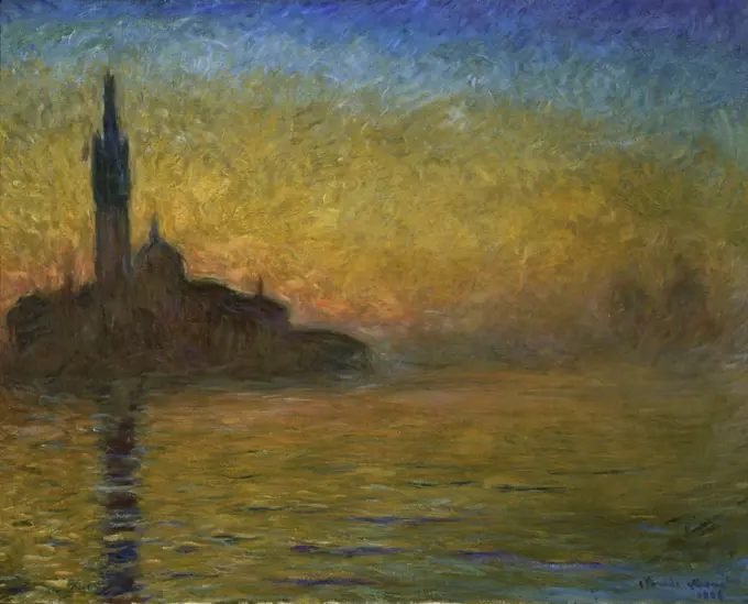 Twilight in Venice Crepuscule a Venise  Claude Monet (1840-1926/French) Private Collection