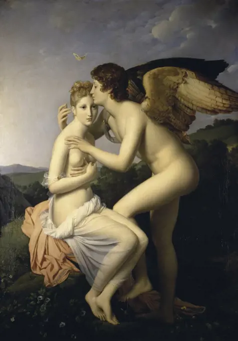 Cupid and Psyche   (L'Amour et Psyche)  1798  Francois Pascal Simon Girard (1770-1837/French)  Musee du Louvre, Paris  