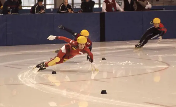 Short Track Speed Skating 2002 Winter Olympics Salt Lake City Utah USA