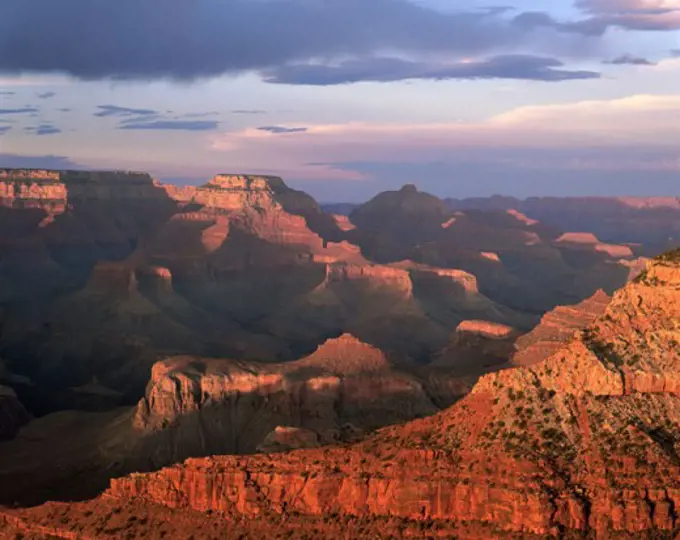 Panoramic view of a canyon, Grand Canyon National Park, Arizona, USA