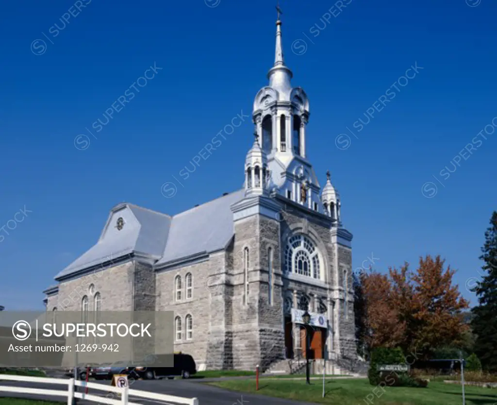 Low angle view of a church, St. Sauveur des Monts, Quebec, Canada