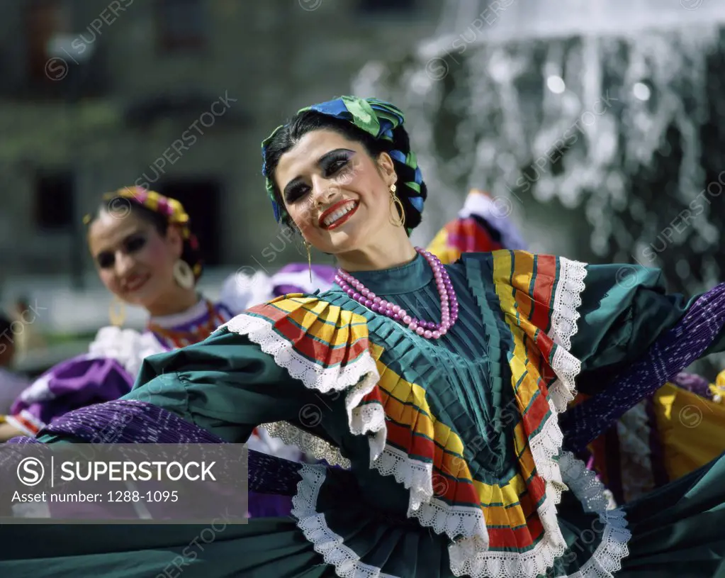 Two young women dancing, Guadalajara, Jalisco, Mexico