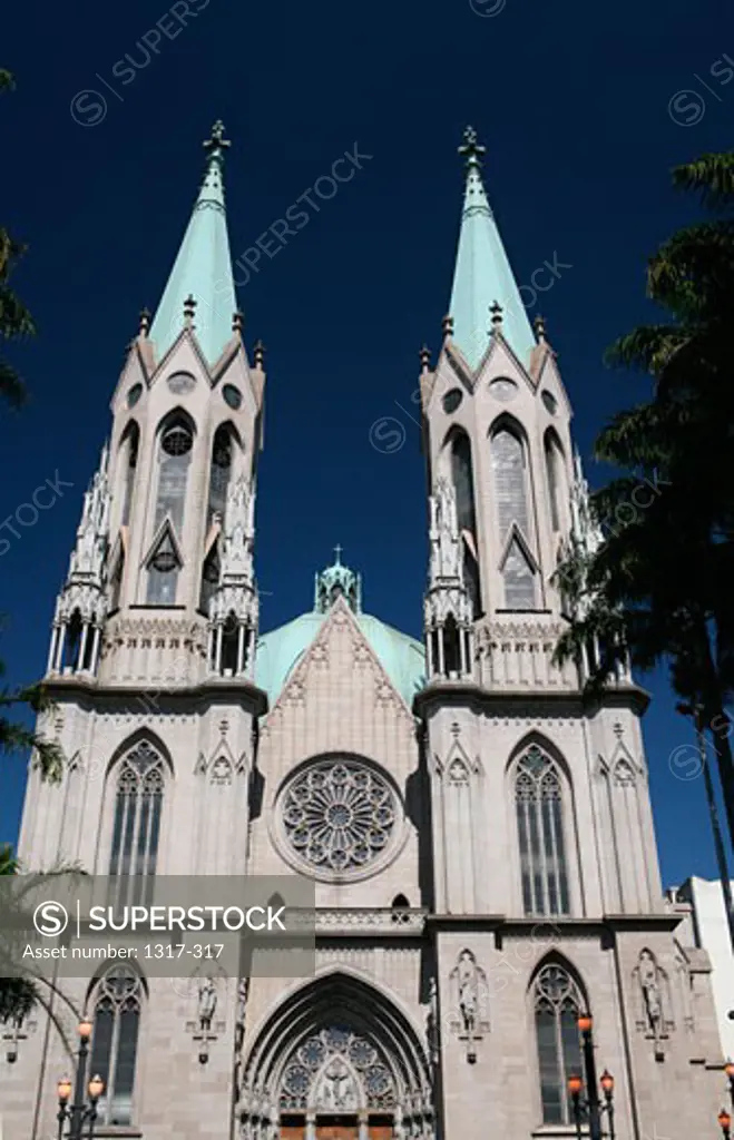 Facade of a Cathedral, Sao Paulo Cathedral, Sao Paulo, Sao Paulo State, Brazil