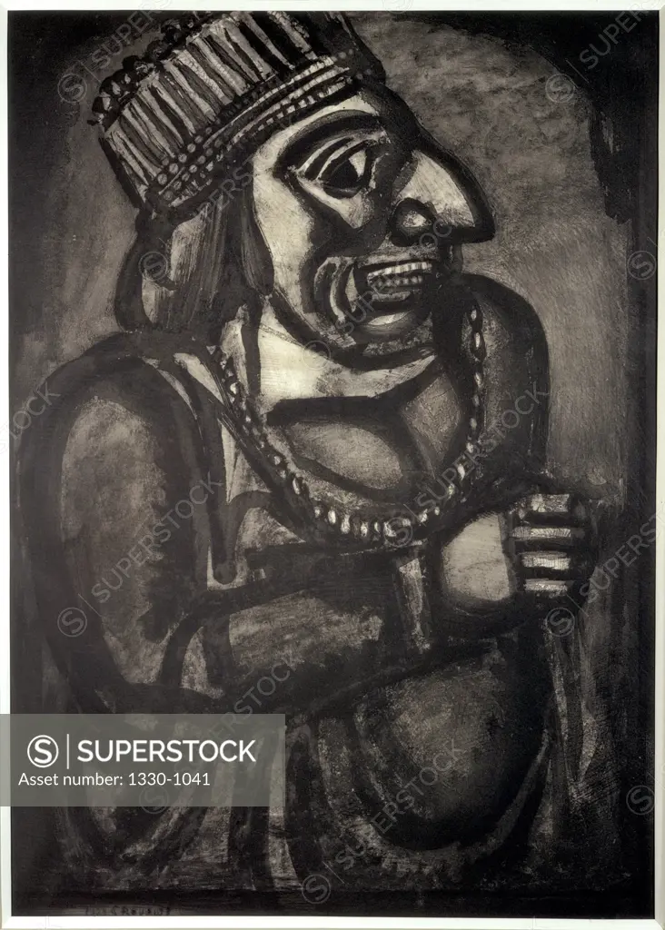 Miserere Series: We Think Ourselves Kings by Georges Rouault, 1871-1958