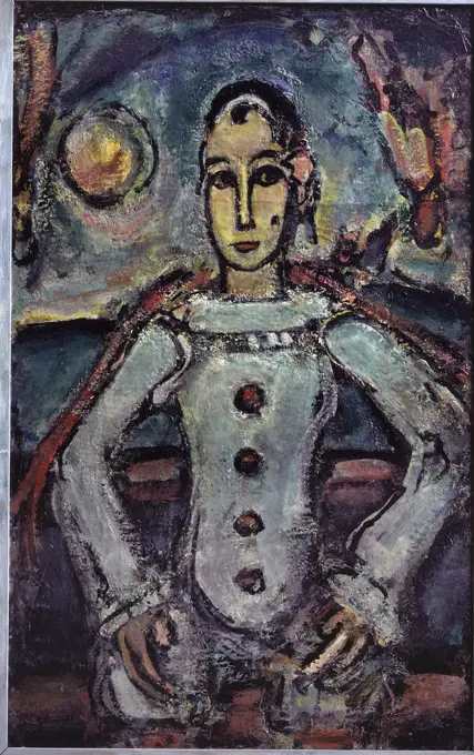 Pierrot Aristocrate by Georges Rouault, 1942, 1871-1958, Private Collection