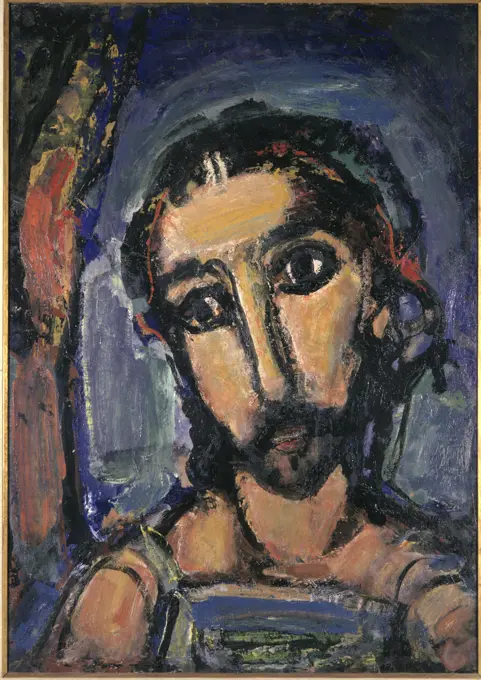 Head Of Christ by Georges Rouault, 1937, 1871-1958, USA, Ohio, Cleveland Museum of Art