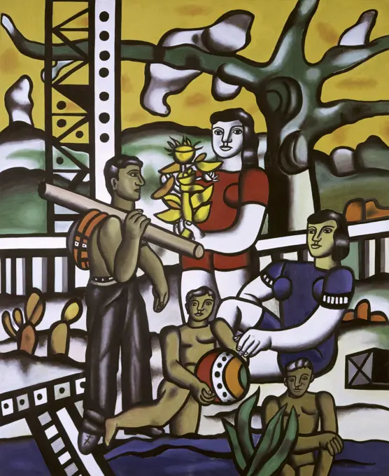 The Camper by Fernand Leger, 1954, 1881-1955, France, Biot, Fernand Leger Museum