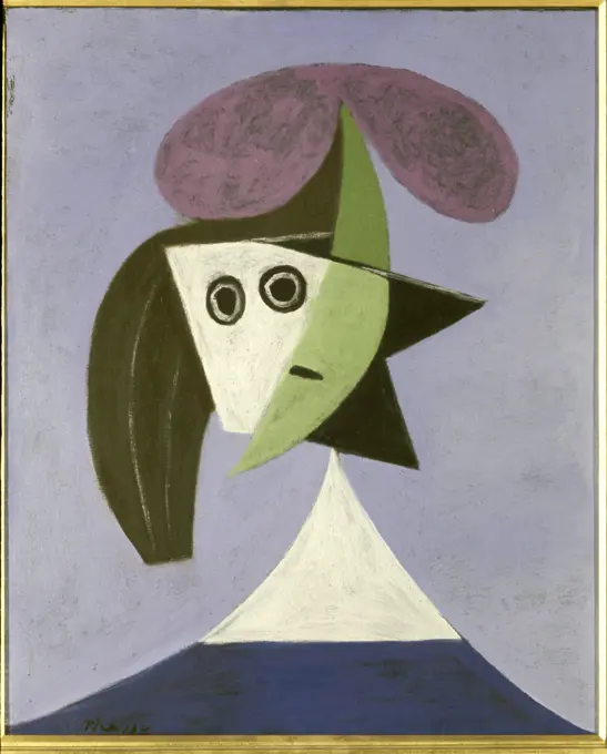 Woman With A Hat by Pablo Picasso, 1935, 1881-1973, France, Paris, Collection of G. Salles