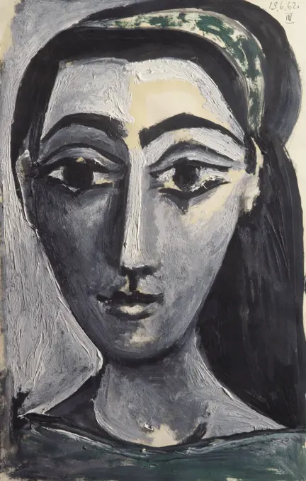 Jacqueline by Pablo Picasso, Ceramic, 1962, 1881-1973