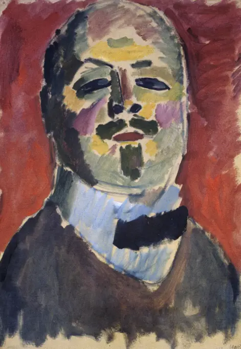 Self Portrait by Alexej von Jawlensky, 1907, 1867-1941, Switzerland, Berne, Sammlung