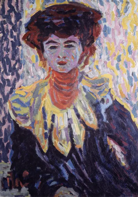 Doris En Fraise by Ernst Ludwig Kirchner, 1906, 1880-1938, Spain, Madrid, Thyssen-Bornemisza Collection