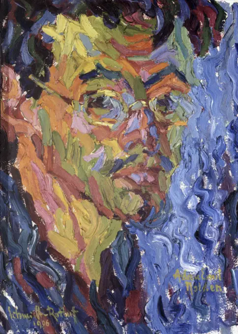 Self Portrait by Karl Schmidt-Rottluff, 1906, 1884-1976, Private Collection