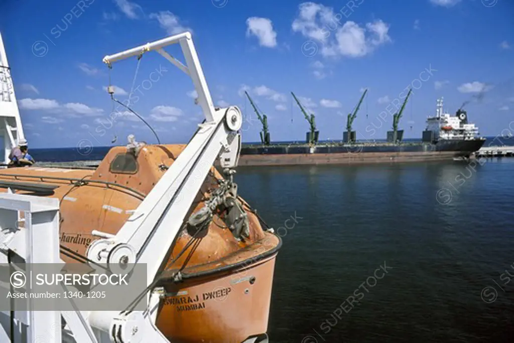 MV Swarajdweep ship in an ocean, Chennai to Port Blair, Andaman and Nicobar Islands, India