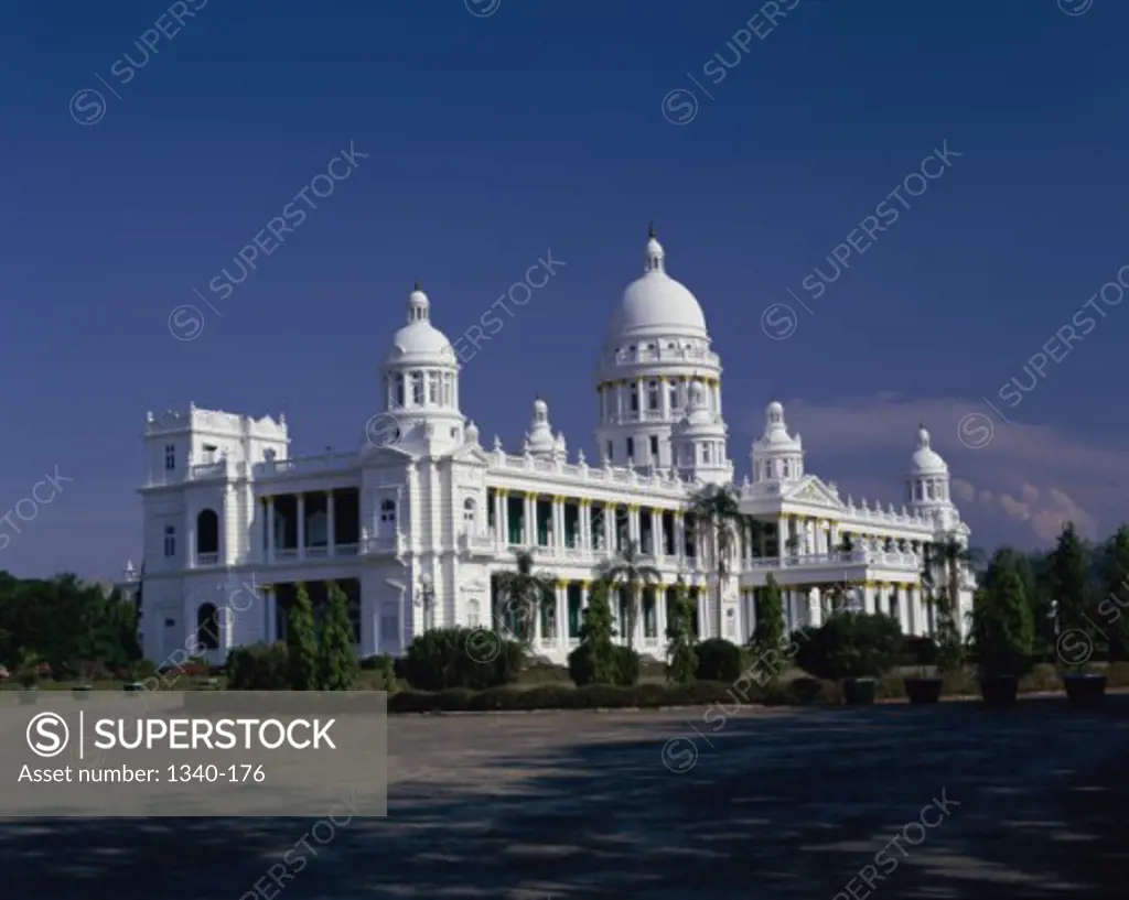 Garden in front of a hotel, Lalitha Mahal Palace Hotel, Mysore, Karnataka, India