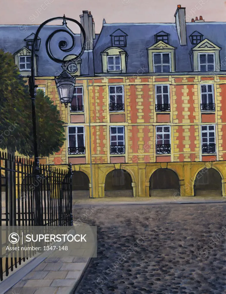 La Place Des Vosges 2000 Isy Ochoa (b.1961/French) Oil on canvas Private Collection 