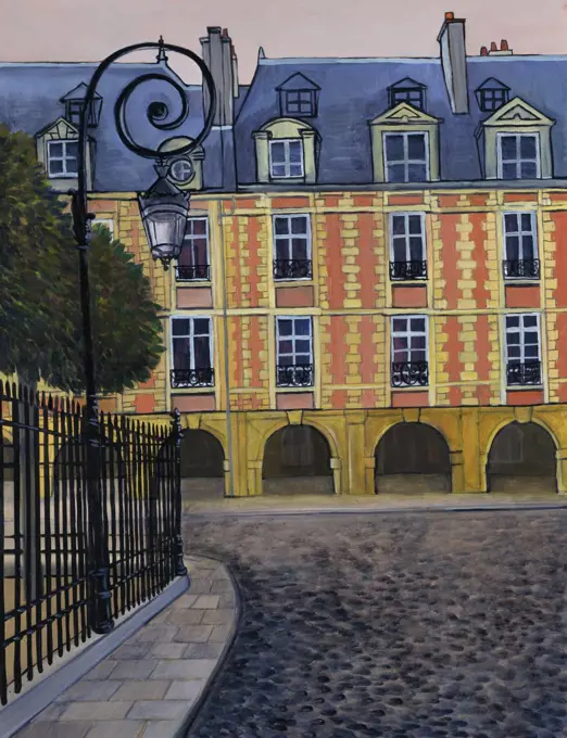 La Place Des Vosges 2000 Isy Ochoa (b.1961/French) Oil on canvas Private Collection 