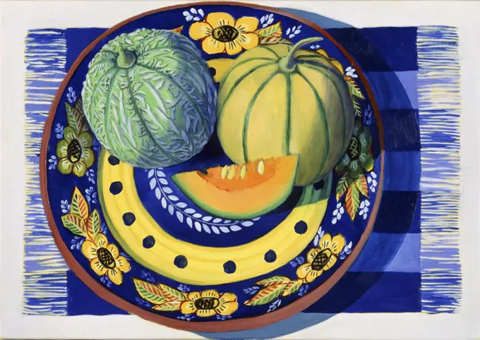 Melon 1995 Isy Ochoa (b.1961 French) Oil on canvas