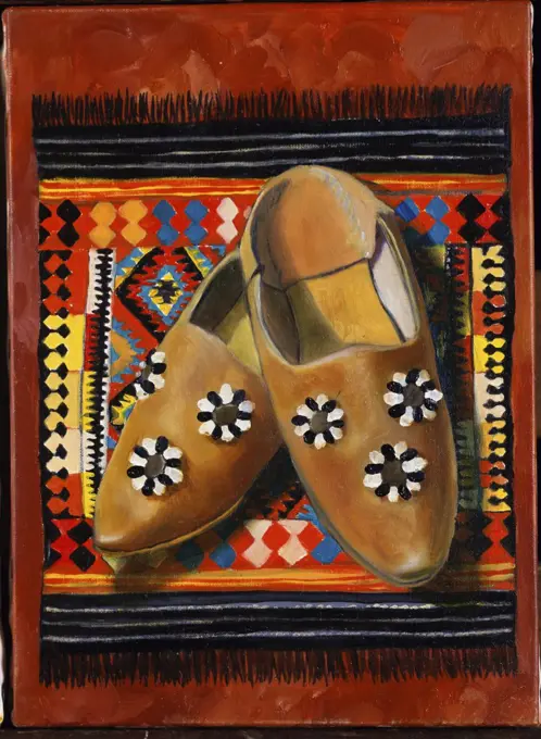 Turkish Slippers  1996 Isy Ochoa (b.1961 French) Oil on canvas