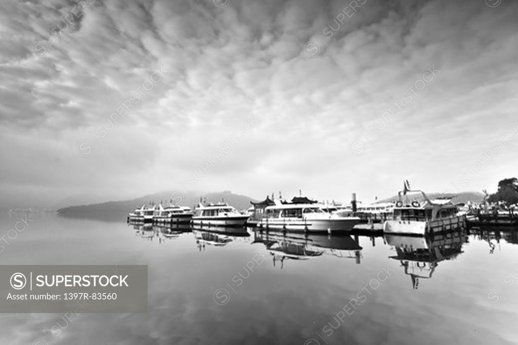 Shuei-She Wharf, Sun Moon Lake, Nantou, Taiwan, Asia, - SuperStock