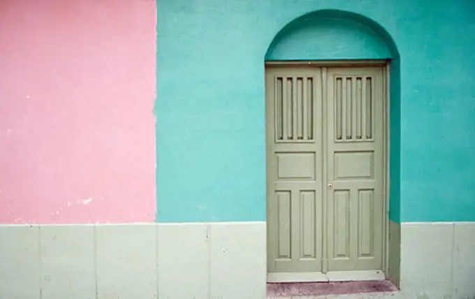 Entrance of a house, Flores, Guatemala