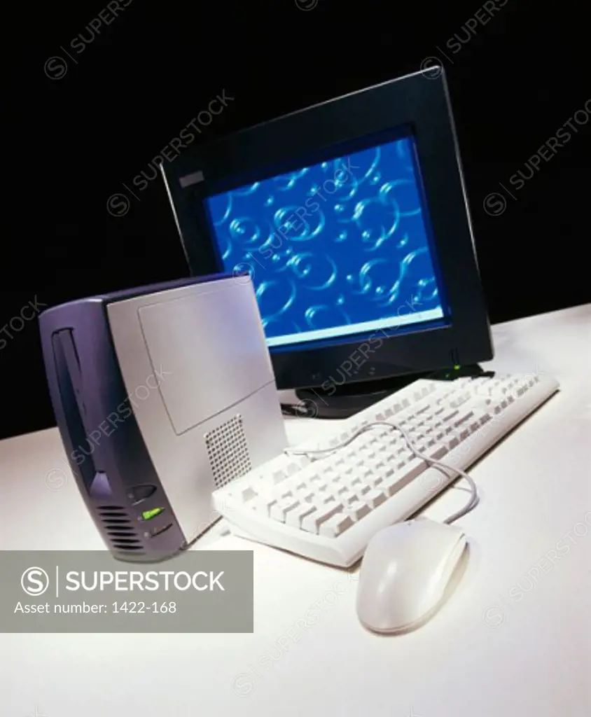 Close-up of a desktop pc