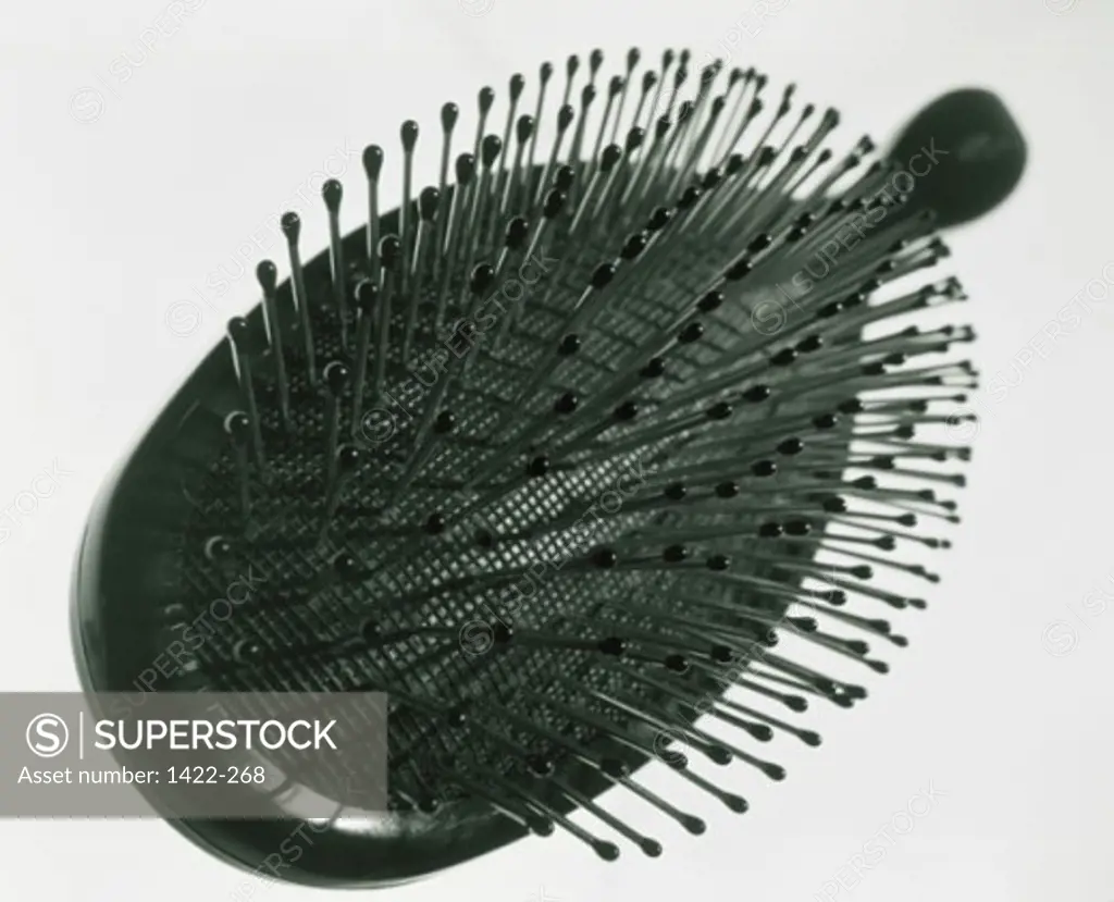 Close-up of a hairbrush