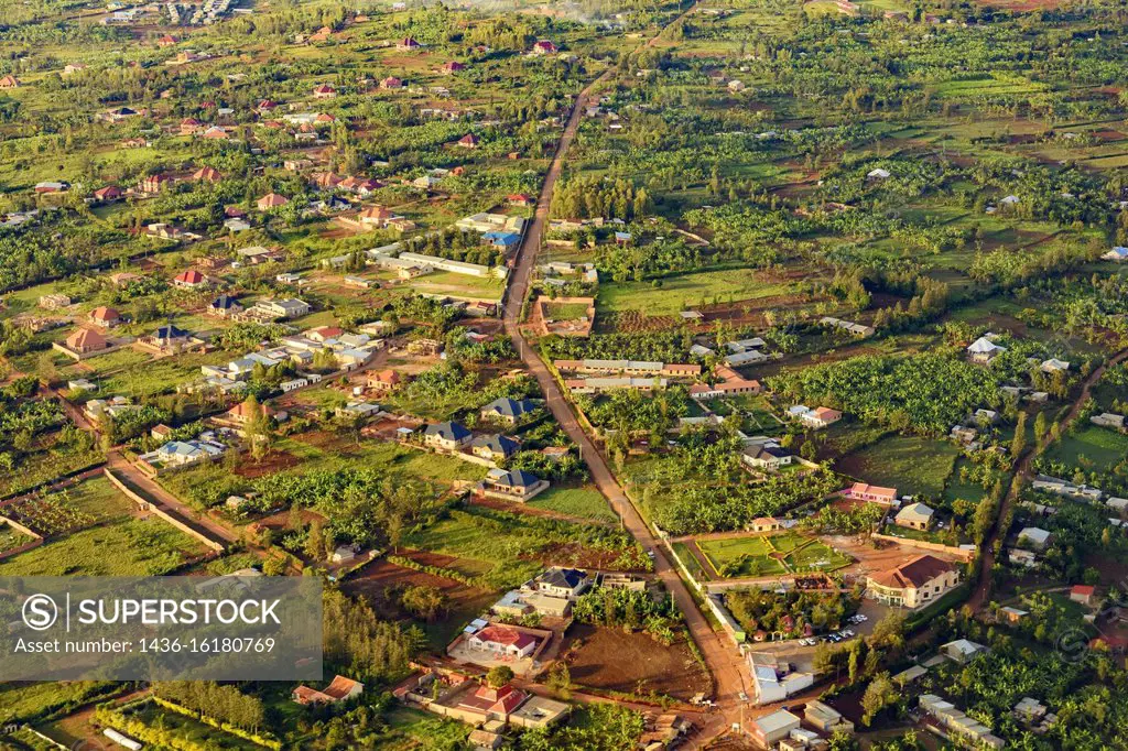 Aerial view near Kigali. Rwanda.