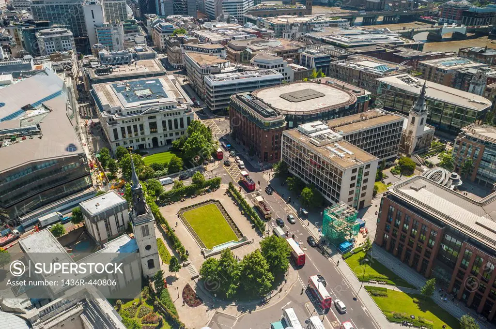 London, UK, Great Britain, Aerial Skyline, Panorama Cityscape, from St  Paul´s Cathedral