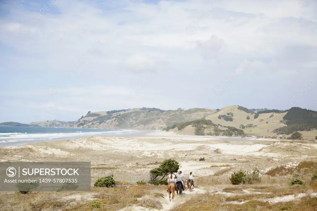 Horse riding, Pakiri Beach, Auckland, New Zealand