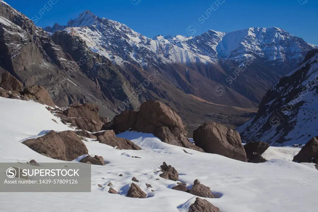 Mountain range, Santiago, Chile