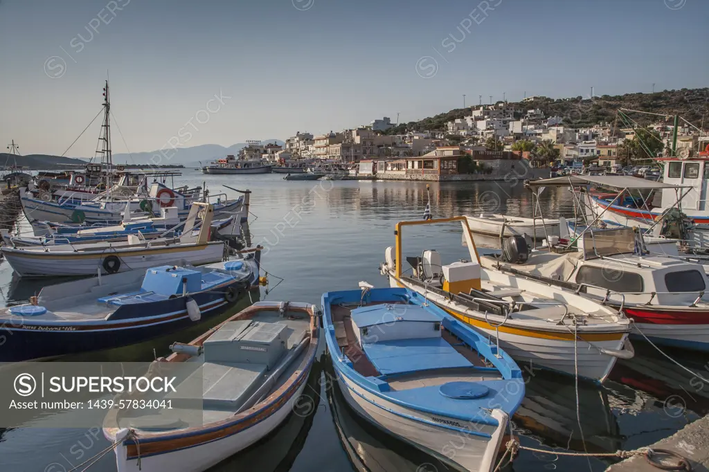 Harbor and fishing boats, Crete, Greece