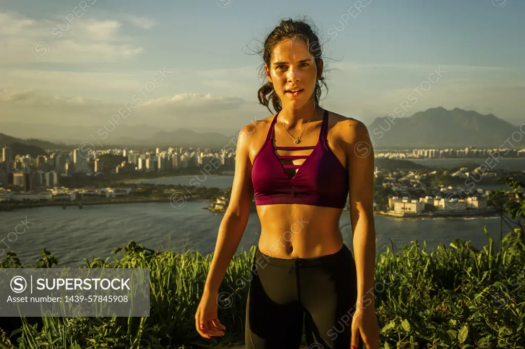 Runner training, Rio de Janeiro, Brazil