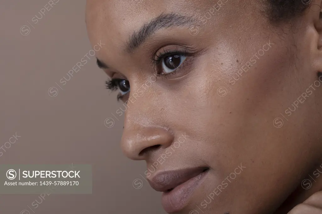 Close-up of a woman's face