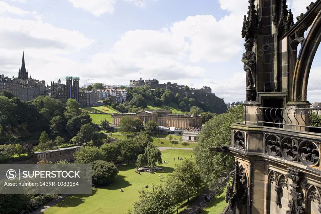 View of edinburgh from scotts monument