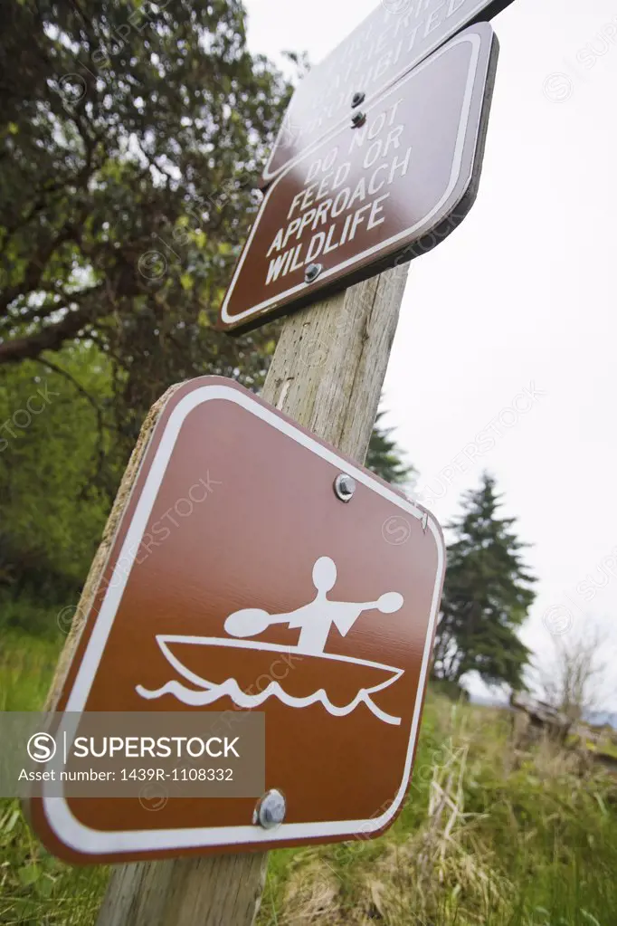 Kayak sign