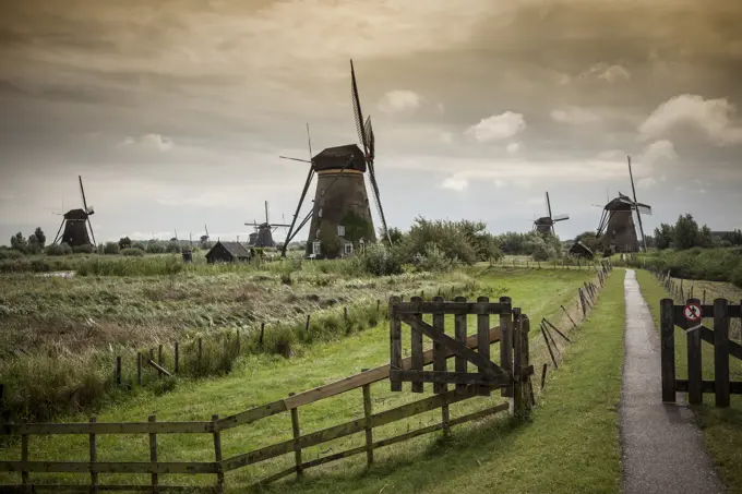 Windmills, Kinderdijk, Olanda, Amsterdam