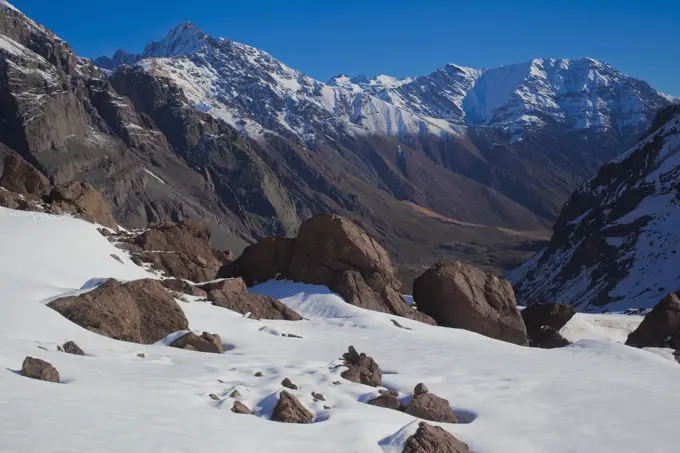 Mountain range, Santiago, Chile