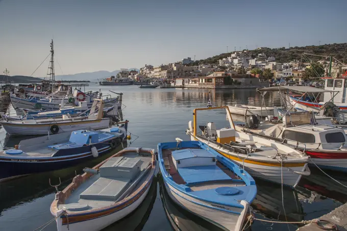 Harbor and fishing boats, Crete, Greece