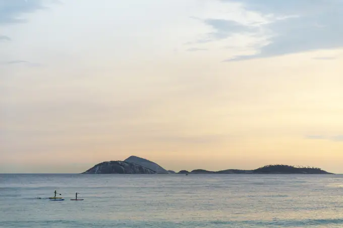 Cagarras islands at sunset, Ipanema, Rio de Janeiro, Brazil