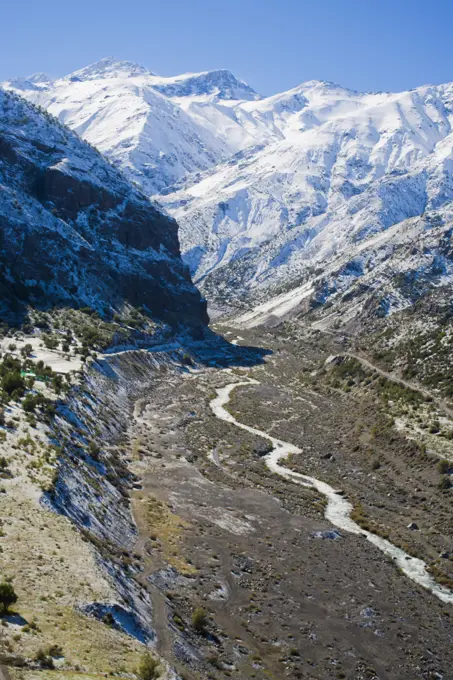 Los Andes mountain range, Santiago, Chile