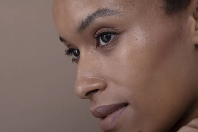 Close-up of a woman's face