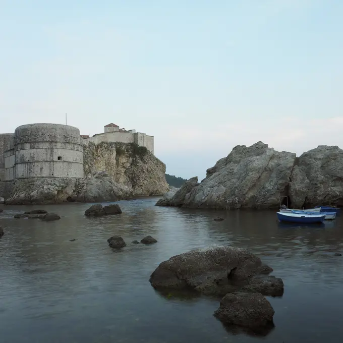 Fort Lovrijenac and sea, Dubrovnik, Croatia