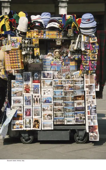 Souvenir stand, Venice, Italy