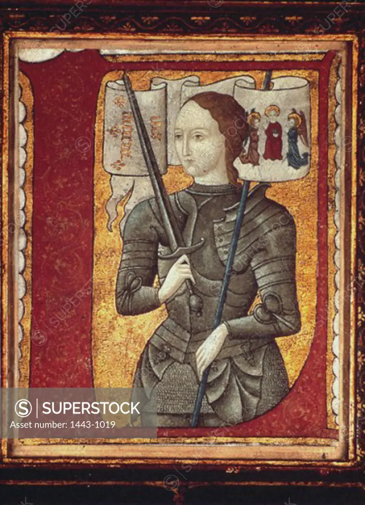 Joan of Arc ca. 1420 Artist Unknown Illuminated manuscript National Archives, Paris, France